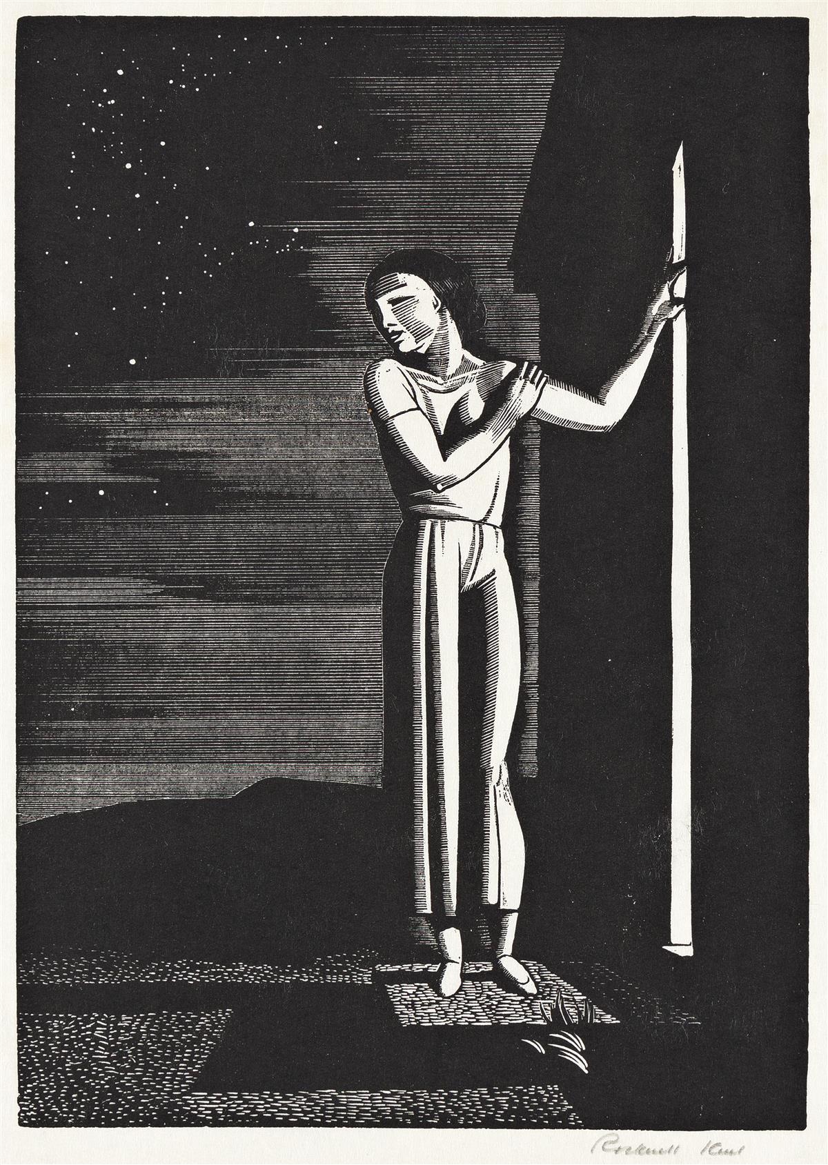 ROCKWELL KENT (1882-1971) Starry Night.
